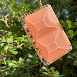 CHANEL Rectangular Clutch in Pink Plexiglass